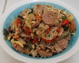 Foto langkah ke 8 dari resep Tumis Tongkol Telur Sosis.