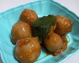Foto langkah ke 7 dari resep Cilok Telur puyuh bumbu sambel kencur.