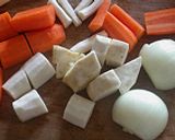Zöldség alaplé recept fázis 2 fotója
