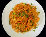 A picture of step 7 of Chow mein.