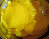 A picture of step 1 of Totapuri Mango pudding.