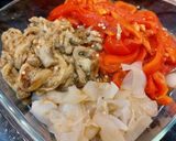 A picture of step 5 of Escalivada, Roasted Vegetable Salad.