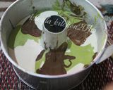 Foto langkah ke 10 dari resep Cake Nutrijell army / Bolu Nutrijell / Cake motif tentara.