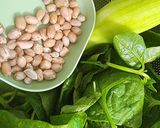 Hình bước làm 1 của món Canh mồng tơi, mướp nấu lạc