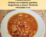 Foto del paso 15 de la receta: Alubias con calamar, gambas, langostinos y choco