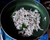 A picture of step 2 of Bread Upma.