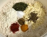 A picture of step 2 of Methi Thepla.