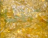 A picture of step 8 of Chicken Spinach briyani I made it.