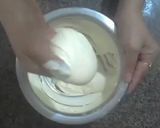 A picture of step 2 of Ghevar with rabri.