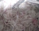 A picture of step 1 of Masala kaleji.