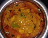 A picture of step 9 of Capsicum and Corn ki sabzi.