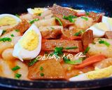 Hình bước làm 3 của món Toppoki làm từ cơm nguội