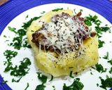 Foto del paso 6 de la receta: Papa rellena con carne molida y lomo embuchado, gratinada con queso
