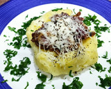Foto del paso 6 de la receta: Papa rellena con carne molida y lomo embuchado, gratinada con queso