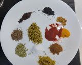 A picture of step 1 of Mutton achari.