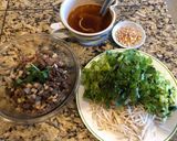 A picture of step 3 of Stir-Fried Beef Vermicelli (Bún xào thịt bò).