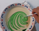 Foto langkah ke 5 dari resep Serabi Pandan Kuah Kinca Gula Merah.