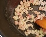 A picture of step 7 of Chicken manchurian with chicken fried rice 😋.