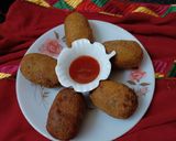 সোয়াবিন চিংড়ির চপ (Soybean chingri chop recipe in Bengali) রেসিপি ধাপ - 8 ছবি
