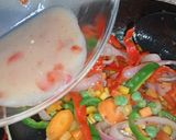 A picture of step 16 of Golden chicken with veggies.