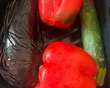 Une image de l'étape 1 de Flan de légumes grillés 🍆🫑🍅🌶️.