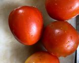 A picture of step 5 of Pesarattu with tangy, spicy Thokku.