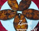 A picture of step 3 of King Fish or Surmai Fry.