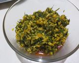 A picture of step 3 of Dill-Moong daal sabzi.