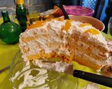 Karamellhabos-barackos álomtorta recept fázis 11 fotója