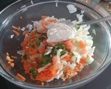 Foto del paso 3 de la receta: Ensalada americana con salmón ahumado y ricotta