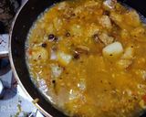 A picture of step 8 of Oler Dalna/ Bengali style Yam Curry.