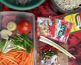 Foto langkah ke 1 dari resep Jjamppong 짬뽕 alias Mie Seafood Pedas khas Korea.