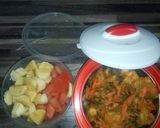 A picture of step 3 of Porridge yam.