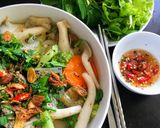 Hình bước làm 1 của món Bánh canh nấm