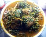 A picture of step 1 of Zion Afang Soup.