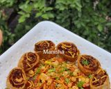 A picture of step 7 of Savory Pancakes (Pancakes Chaat).