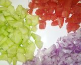 A picture of step 2 of Salad Boondi.