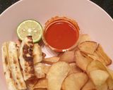 A picture of step 5 of CoastalDishes#themechallenge.