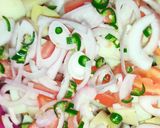 A picture of step 4 of Aloo Chana Chaat.