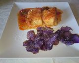 Foto del paso 3 de la receta Bacalao a la vizcaina con chips moradas