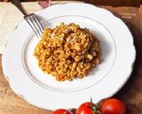 Foto del passaggio 4 della ricetta Farro verde al ciliegino