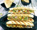 A picture of step 6 of Veg. Cheese Grill Sandwich.