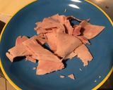 Une image de l'étape 1 de Feuilletés torsadés jambon, barbecue, sésame doré.