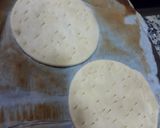Foto del paso 2 de la receta: Pizzetas de espinacas a los tres quesos con jamón🍕
