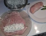 Kapros-túrós csirkemell tekercs recept fázis 3 fotója