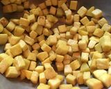 A picture of step 2 of Shola Kochur Dalna / Taro Root Curry.