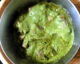 A picture of step 3 of Green Mutton Curry.