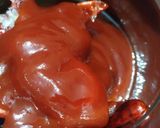 A picture of step 2 of Red chilli sauce.