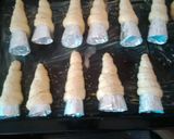 A picture of step 7 of Bread cones.