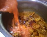 A picture of step 5 of Aloo gosht ka salan.